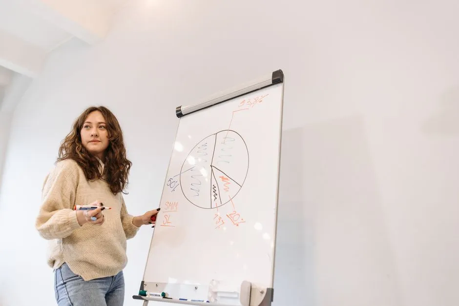 A whiteboard timer showing five minutes at the start of a maths lesson